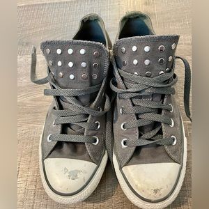 Converse All Star Sneakers Double Tongue Studded Women Size 8  522473F